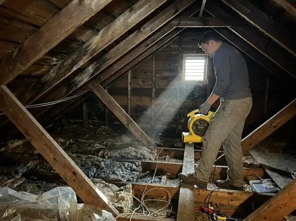 attic-water-damage-drying-proc-007 — frequently asked questions, Emergency Water Extraction & 24/7 Flood Response in SUNY Os…
